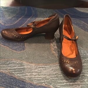 Elegant Chie Mihara Brown Leather Women's Shoes